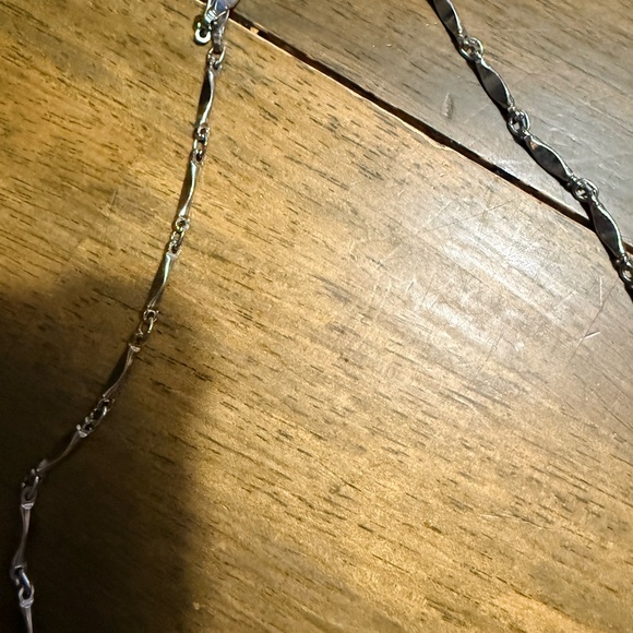 Silver and Brown Ankh Pendant Necklace - Picture 3 of 6